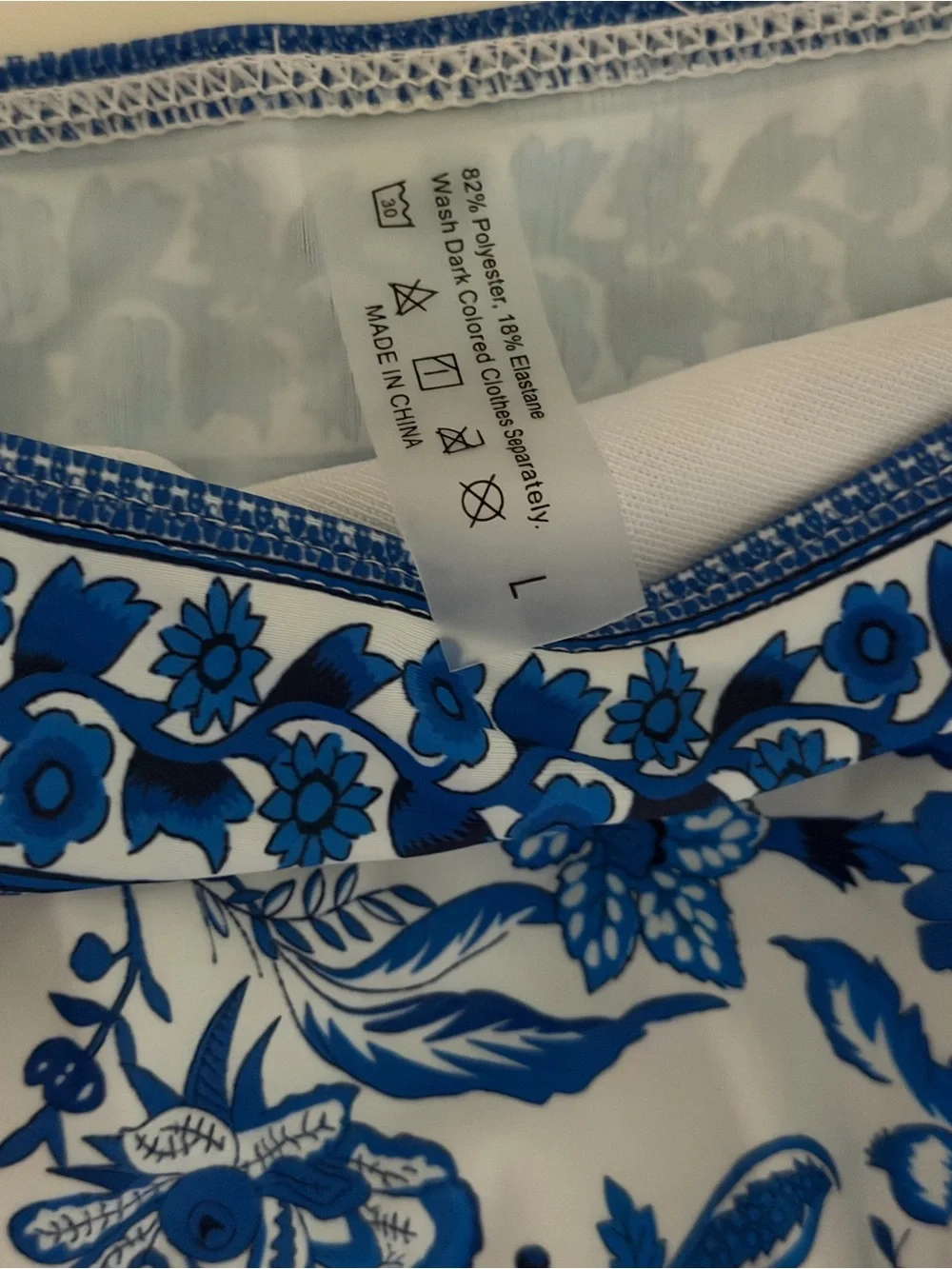 Women's Blue Floral Underwire Bikini Set - Picture 6 of 8